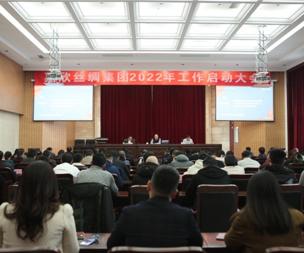 6008集团官方网站丝绸集团召开2022年岁情启动大会